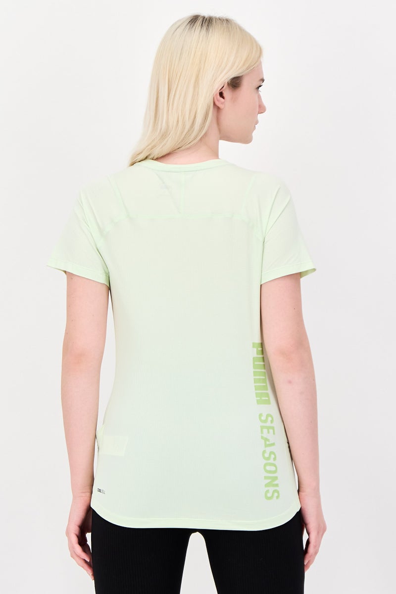 Puma x Seasons Women Sportswear Fit Short Sleeve Outdoor T-Shirt, Green - Image 4